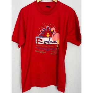 Reba McEntire Shirt Vintage‎ Memorial Day Concert Men's Red Graphic Print XL